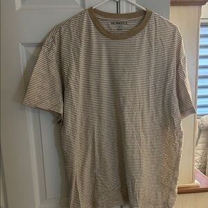 PacSun Men's Tan Striped Tee